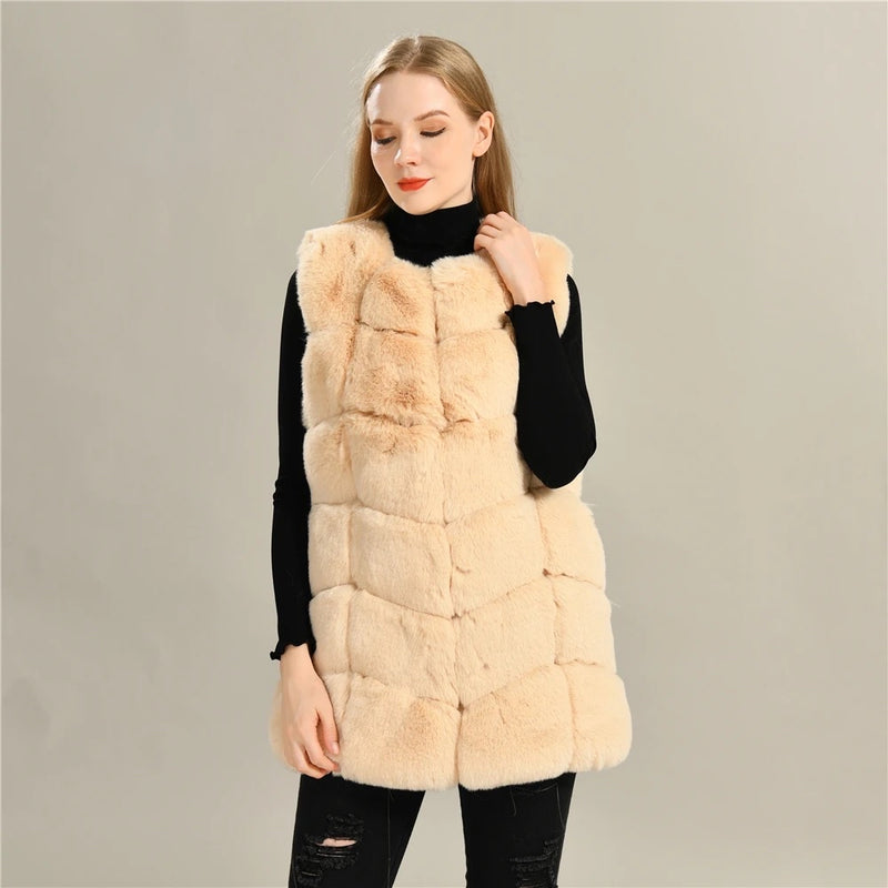 IcyyBoss Faux Fur Vest