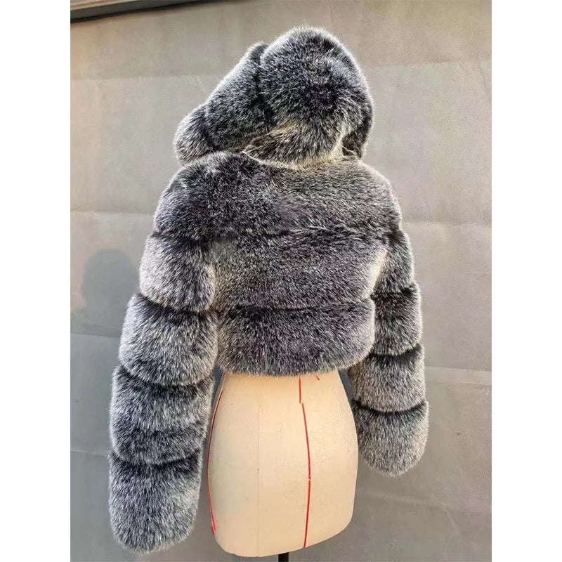 Icyy Lux Faux bomber