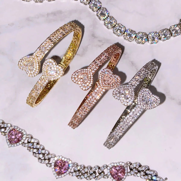 Icyy Heart Baguette bracelet
