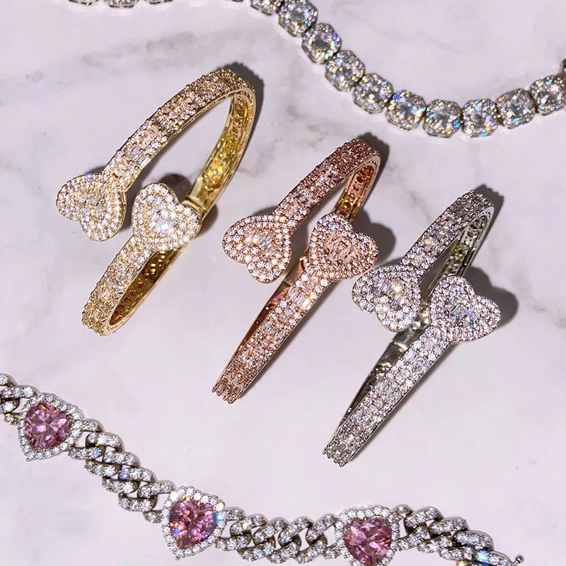 Icyy Heart Baguette bracelet